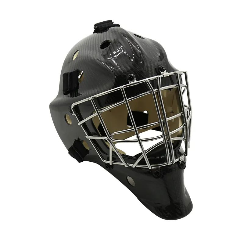 Steel Full Protection Ice Hockey Goalie Helmet