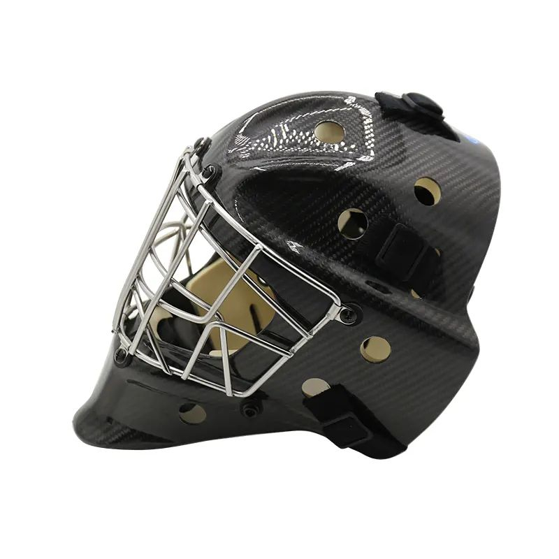 Steel Full Protection Ice Hockey Goalie Helmet