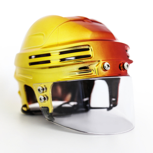 Collection Chromed Ice Hockey Mini Helmet Replica with Visor