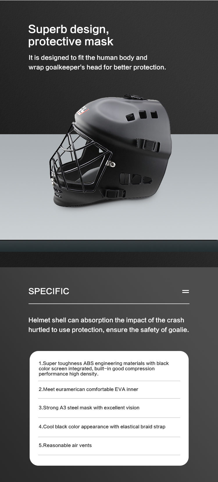 Floorball Goalie Helmet GY-FM23