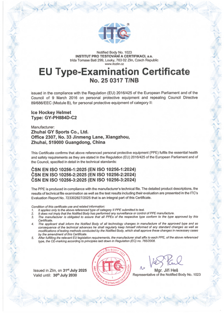 723302827_GY Sports_Hockey helmet  GYPH884DC2_cert_EN
