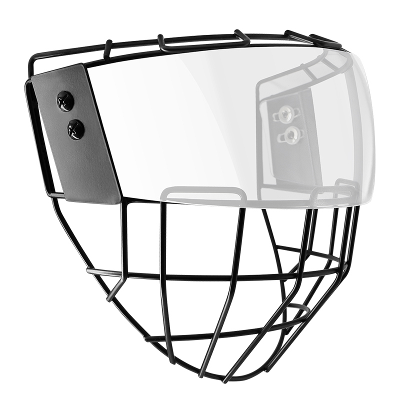 Ice Hockey Cage with Visor Combo for Adults and Youth