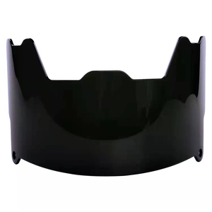 Black Frameless Impact Resistant American Football Visor