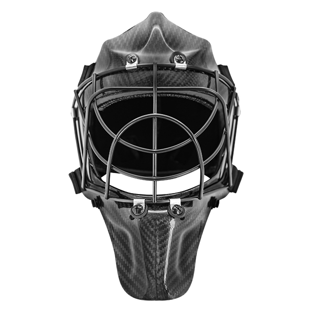 Custom Floorball Helmet Light Carbon Fiber Floorball Goalie Helmet