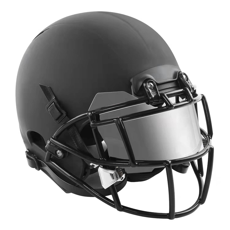 Silver Frameless American Football Visor For Glasses Wearers