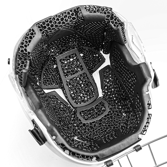 D3O Alternative Material and Lattice 3D Printing Liner Ice Hockey Helmet