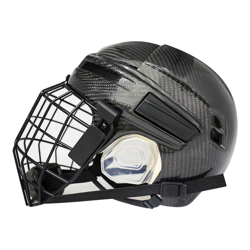 Original Carbon Fiber Ice Hockey Helmet with Cage