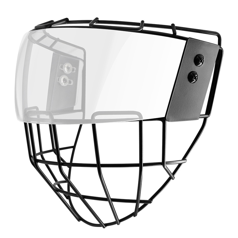 Ice Hockey Cage with Visor Combo for Adults and Youth