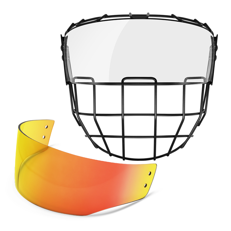 Ice Hockey Cage with Visor Top for Adults and Youth