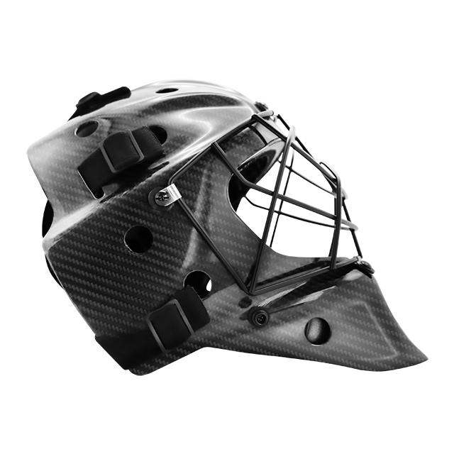 Custom Floorball Helmet Light Carbon Fiber Floorball Goalie Helmet