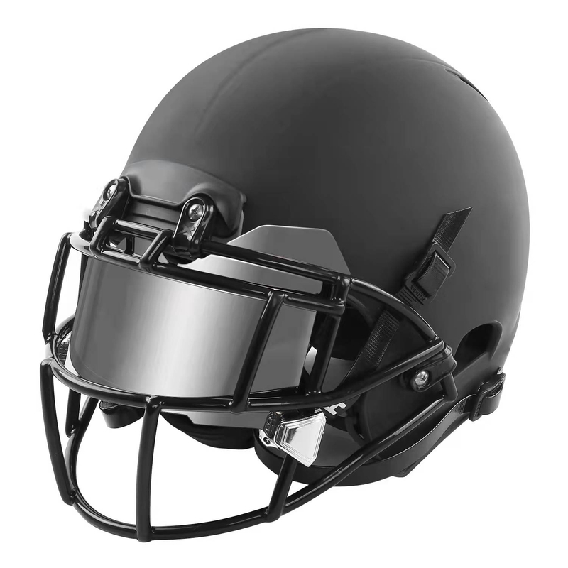 Silver Frameless American Football Visor For Glasses Wearers