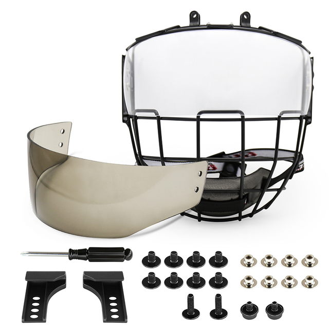 Ice Hockey Cage with Visor Top for Adults and Youth