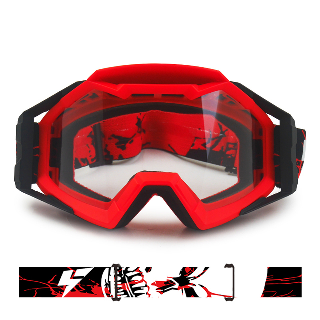 Clear Compatible Anti Fog Motocross Goggles