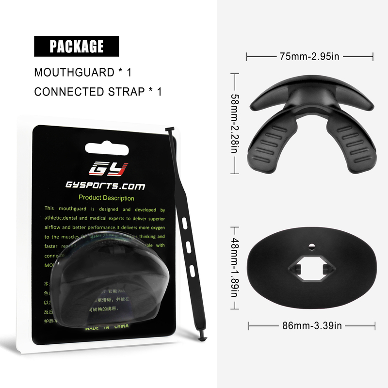 Custom Adult American Football Mouth Guard With Strap