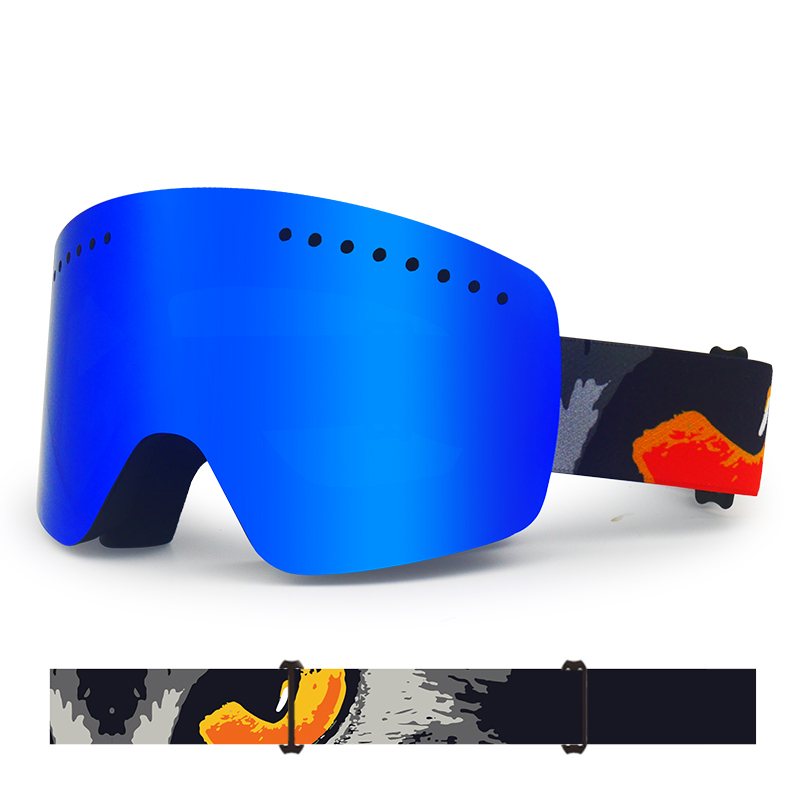 Hard Coating Durable Adults Ski Goggles