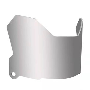 Silver Chromeplate American Football Visor For Large Heads