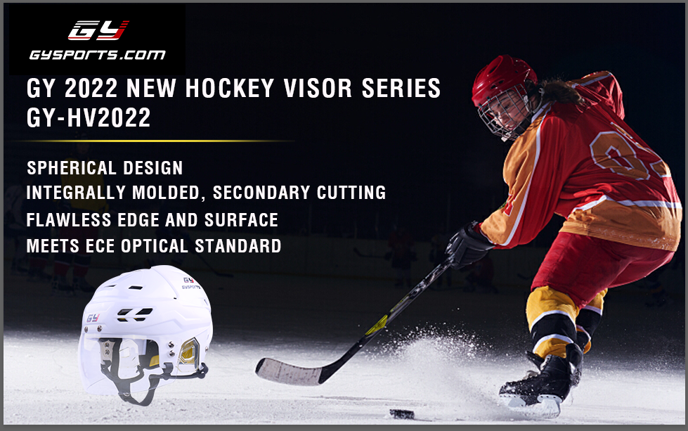High Quality Classic Cut Pro Ice Hockey Visor Clear anti-fog anti-scratch Vision 