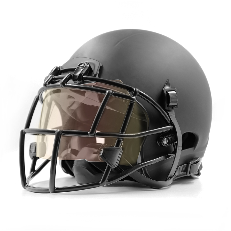 Chromeplate Impact Resistant American Football Visor