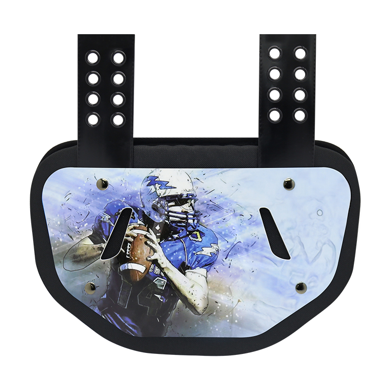 Impact Resistant American Football Back Plate