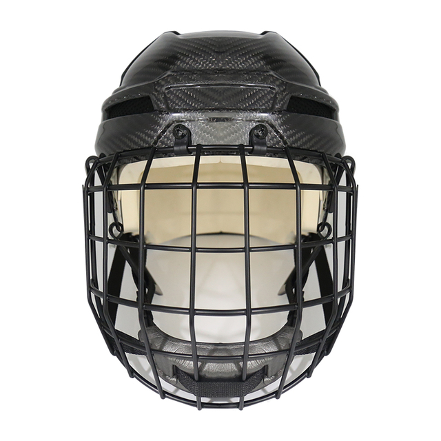 Original Carbon Fiber Ice Hockey Helmet with Cage