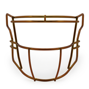 Premium Heavy-Duty Chrome Orange American Football Face Mask