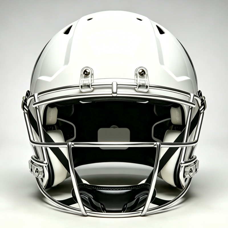 Durable Chrome Silver Steel American Football Face Mask