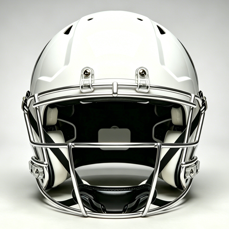 Durable Chrome Silver Steel American Football Face Mask