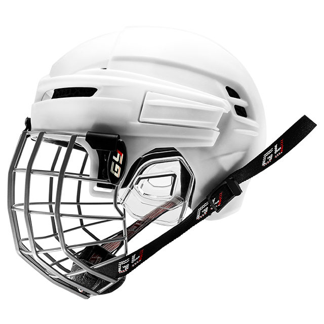 Ice hockey helmet modification and cage removal process
