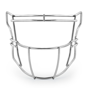 Durable Chrome Silver Steel American Football Face Mask