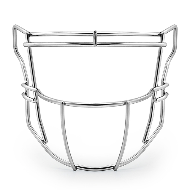 Durable Chrome Silver Steel American Football Face Mask